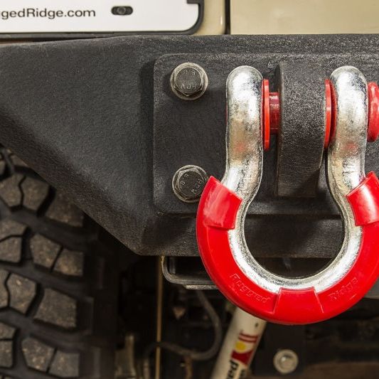 Rugged Ridge 11235.41 - RUG11235.41 - Rugged Ridge Red 7/8in D-Ring Isolator Kit - Shipped in Europe - Tuningsupply.com