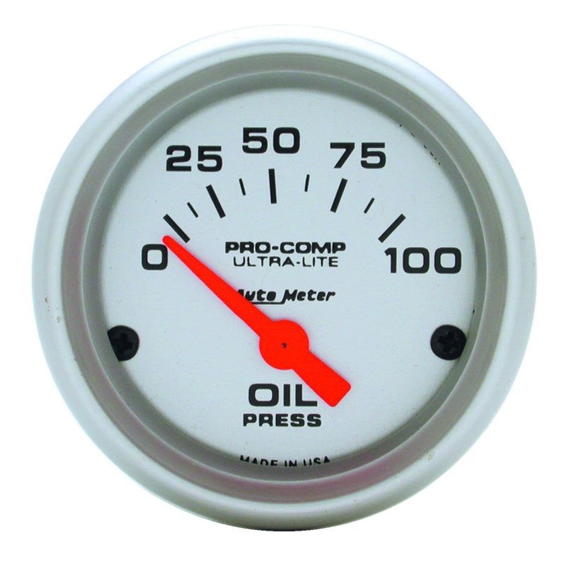 AutoMeter 4327 - ATM4327 - Autometer Ultra-Lite 52mm 0-100 PSI Electronic Oil Pressure Gauge - Shipped in Europe - Tuningsupply.com