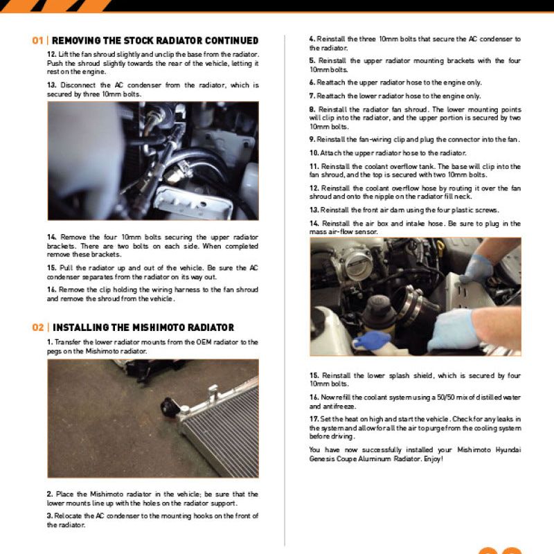 Mishimoto MMRAD-GEN6-10 - MISMMRAD-GEN6-10 - Mishimoto 10-12 Hyundai Genesis Coupe 3.8L V6 Performance Aluminum Radiator - Shipped in Europe - Tuningsupply.com