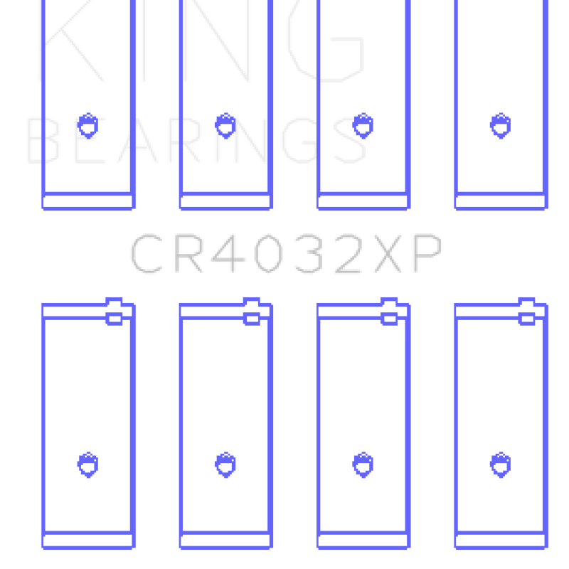 King Engine Bearings GCR4032XP - KINGCR4032XP - King Engine Bearings Toyota 4AGE 4AGZE 16V 1.6L Performance Rod Bearing Set - Size STD - Shipped in Europe - Tuningsupply.com