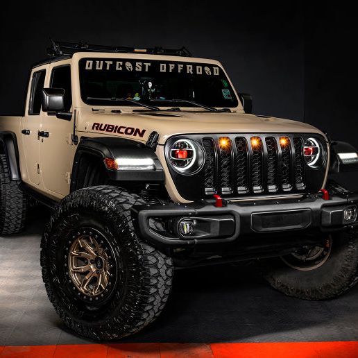 ORACLE Lighting 5871-005 - ORL5871-005 - Oracle Pre-Runner Style LED Grille Kit for Jeep Gladiator JT - Amber - Shipped in Europe - Tuningsupply.com