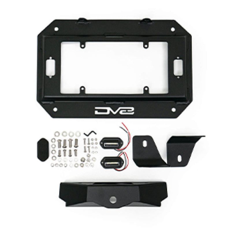 DV8 Offroad TSJL-03 - DVETSJL-03 - DV8 Offroad 18-22 Jeep Wrangler JL Spare Tire Delete Kit w/Light Mounts - Shipped in Europe - Tuningsupply.com