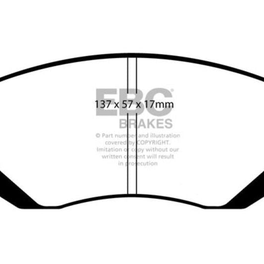 EBC DP21661 - EBCDP21661 - EBC 04-06 Saab 9-2X 2.0 Turbo Greenstuff Front Brake Pads - Shipped in Europe - Tuningsupply.com