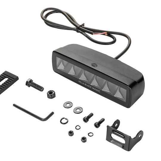 Hella LA358176211 - HELLA358176211 - Hella Universal Black Magic 6 L.E.D. Mini Light Bar - Spot Beam - Shipped in Europe - Tuningsupply.com