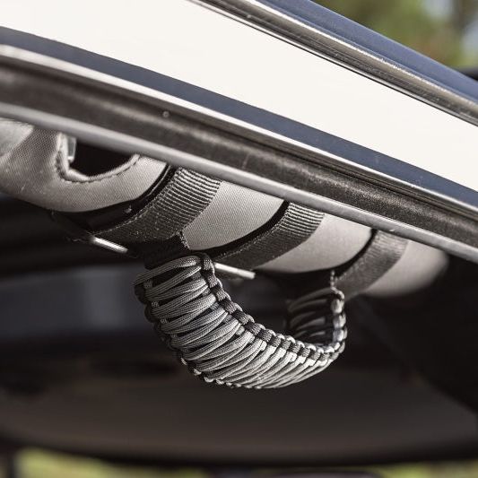 Rugged Ridge 13505.32 - RUG13505.32 - Rugged Ridge Paracord Grab Handles Gray/Black Pair - Shipped in Europe - Tuningsupply.com