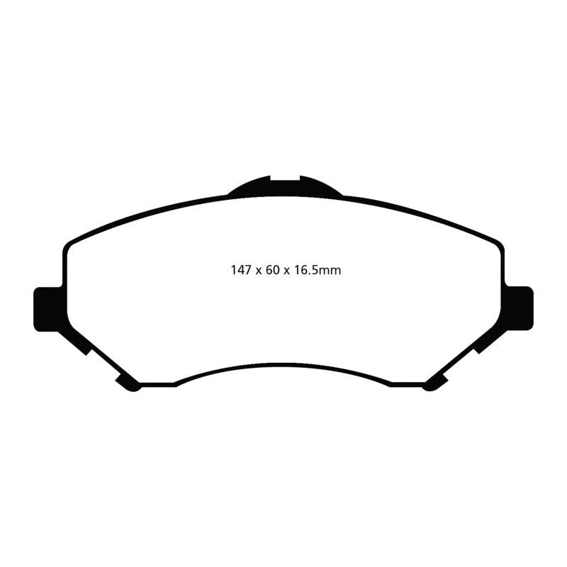 EBC UD1273 - EBCUD1273 - EBC 08-11 Chrysler Town & Country 3.3 Ultimax2 Front Brake Pads - Shipped in Europe - Tuningsupply.com