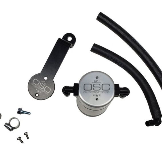 J&L 3104D-C - JLT3104D-C - J&L 16-23 Toyota Tacoma 3.5L Driver Side Oil Separator 3.0 - Clear Anodized - Shipped in Europe - Tuningsupply.com