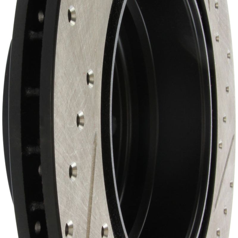 Stoptech 127.34080R - STO127.34080R - StopTech 06 BMW 330 / 07-09 BMW 335 Slotted & Drilled Right Rear Rotor - Shipped in Europe - Tuningsupply.com