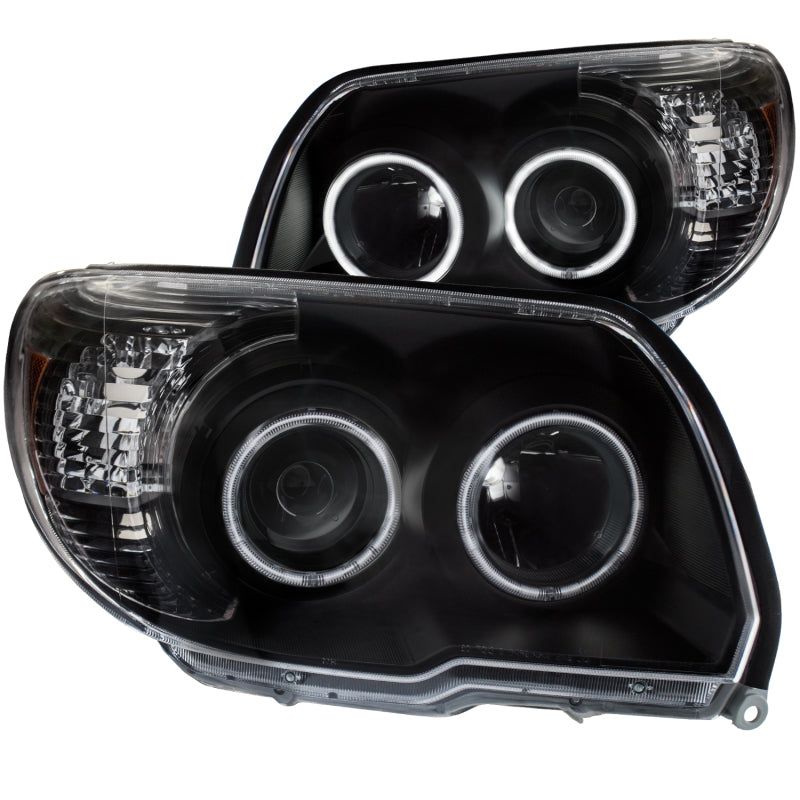 ANZO 111320 - ANZ111320 - ANZO 2006-2009 Toyota 4Runner Projector Headlights w/ Halo Black - Shipped in Europe - Tuningsupply.com