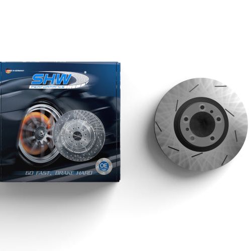 SHW Performance PRL39727 - SHWPRL39727 - SHW 13-16 Porsche Panamera GTS 4.8L w/o Ceramics Left Rear Slotted Monobloc Brake Rotor (298615601B) - Shipped in Europe - Tuningsupply.com