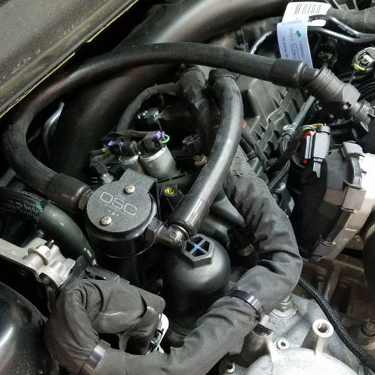 J&L 3034P-B - JLT3034P-B - J&L 17-19 Ford Fusion Sport 2.7L Passenger Side Oil Separator 3.0 - Black Anodized - Shipped in Europe - Tuningsupply.com