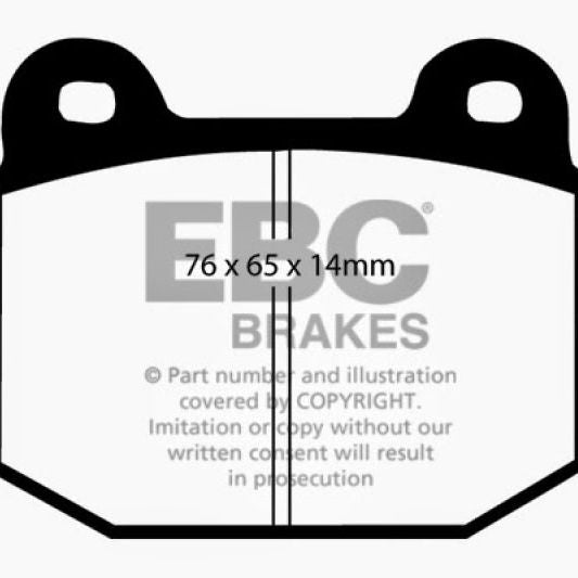 EBC DP31538C - EBCDP31538C - EBC 99-03 Mitsubishi Lancer Evolution 2.0 Turbo Redstuff Rear Brake Pads - Shipped in Europe - Tuningsupply.com
