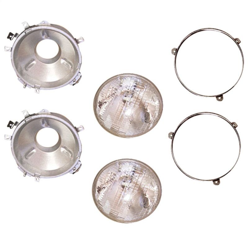 OMIX 12402.02 - OMI12402.02 - Omix Headlight Assemblies 72-86 Jeep CJ Models - Shipped in Europe - Tuningsupply.com