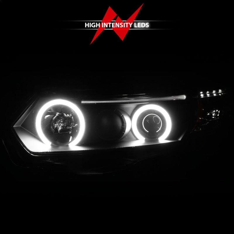 ANZO 121062 - ANZ121062 - ANZO 2006-2011 Honda Civic Projector Headlights w/ Halo Black (CCFL) - Shipped in Europe - Tuningsupply.com