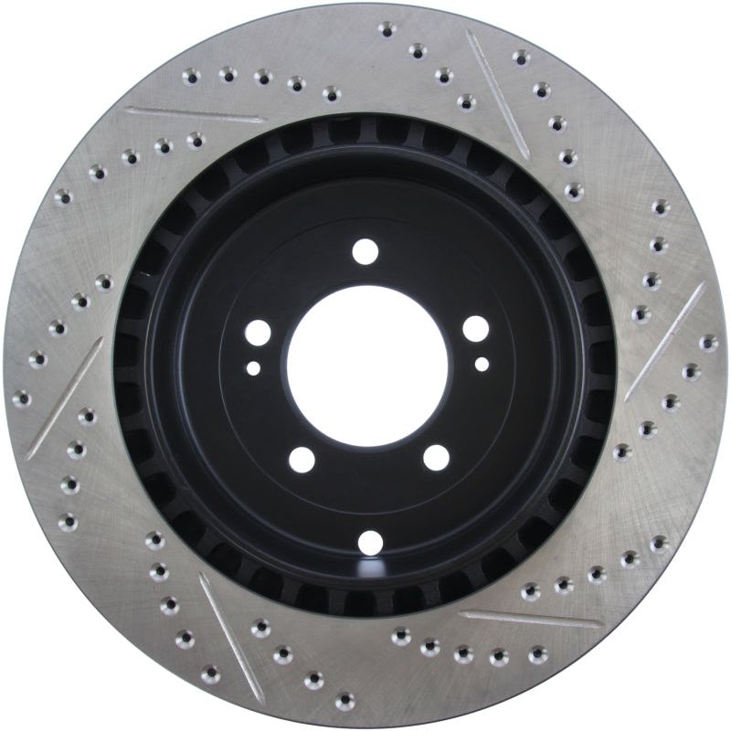 Stoptech 127.46075R - STO127.46075R - StopTech Slotted & Drilled Sport Brake Rotor - Shipped in Europe - Tuningsupply.com
