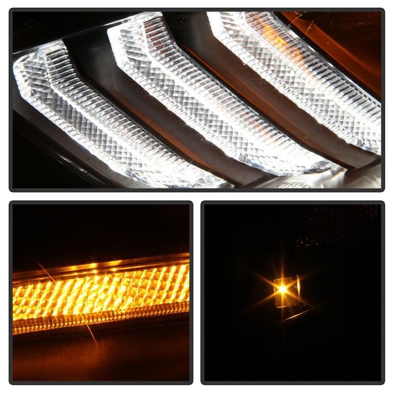 SPYDER 5086105 - SPY5086105 - Spyder 15-18 Ford Focus Projector Headlights - Seq Turn Light Bar - Black PRO-YD-FF15-LBSEQ-BK - Shipped in Europe - Tuningsupply.com