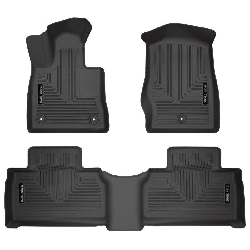Husky Liners 99321 - HSL99321 - Husky Liners 2020 Ford Explorer Weatherbeater Black Front & 2nd Seat Floor Liners - Shipped in Europe - Tuningsupply.com
