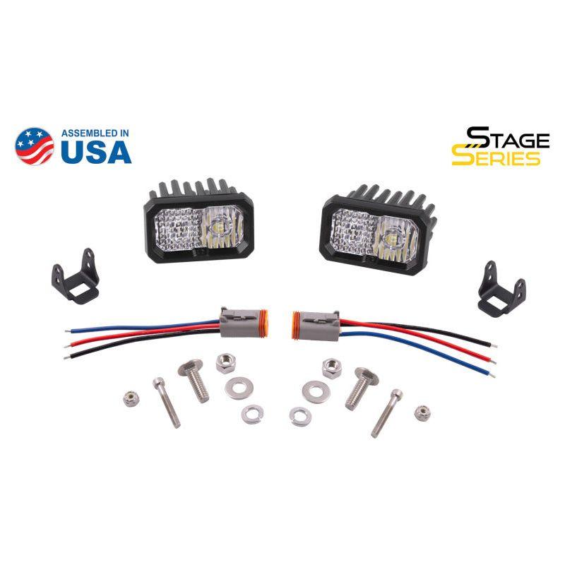 Diode Dynamics DD6388P - DIODD6388P - Diode Dynamics Stage Series 2 In LED Pod Sport - White Combo Standard ABL (Pair) - Shipped in Europe - Tuningsupply.com