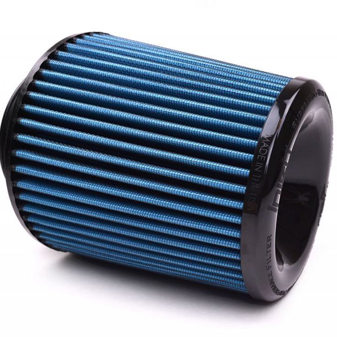 Injen X-1026-BB - INJX-1026-BB - Injen Nanofiber Dry Air Filter - 4in Flange Dia / 6 1/2in Base / 7in Tall / 5 3/8in Top - Shipped in Europe - Tuningsupply.com