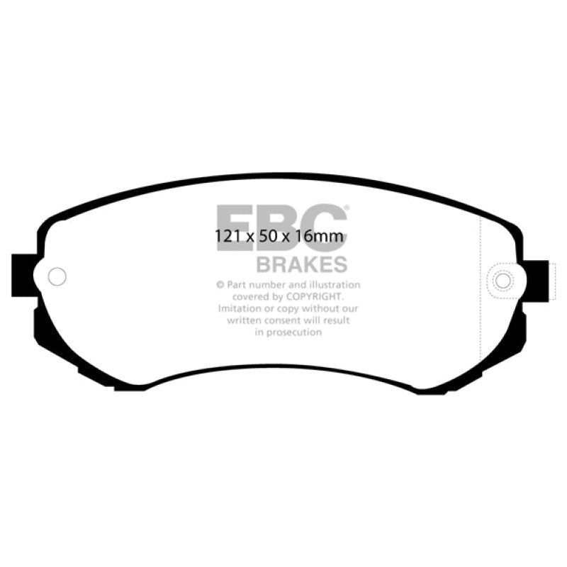 EBC DP41279R - EBCDP41279R - EBC 89-94 Nissan Skyline (R32) 1.8 Yellowstuff Front Brake Pads - Shipped in Europe - Tuningsupply.com
