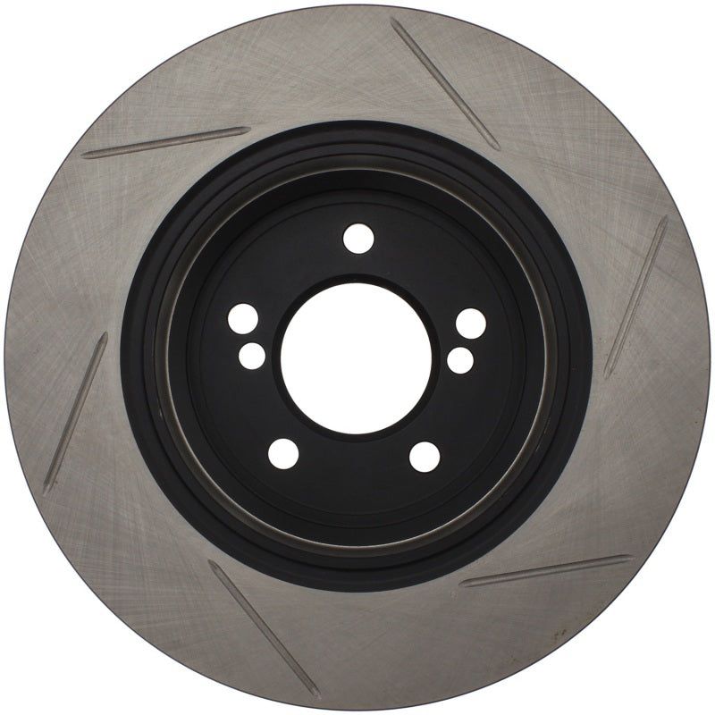 Stoptech 126.34054SR - STO126.34054SR - StopTech Power Slot 01-07 BMW M3 (E46) / 00-04 BMW M5 (E39) Rear Right Slotted Rotor - Shipped in Europe - Tuningsupply.com