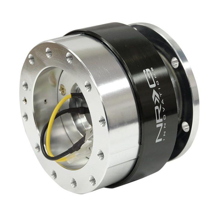 NRG SRK-100BC - NRGSRK-100BC - NRG Quick Release Gen 1.5 - Silver Body / Black Chrome Ring - Shipped in Europe - Tuningsupply.com