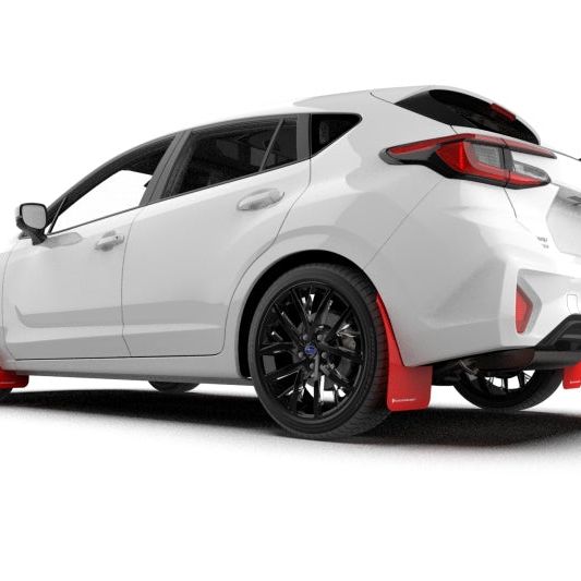 Rally Armor MF105-UR-RD-WH - RALMF105-UR-RD-WH - Rally Armor 24-25 Subaru Impreza Red UR Mud Flap w/ White Logo - Shipped in Europe - Tuningsupply.com