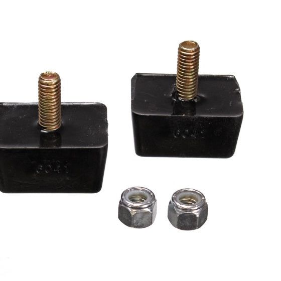 Energy Suspension 9.9118G - ENG9.9118G - Energy Suspension Univ Blk 7/8in H x 1-7/8in L x 1-3/8in W Low Profile Rectangular Bump Stops (2 ea) - Shipped in Europe - Tuningsupply.com