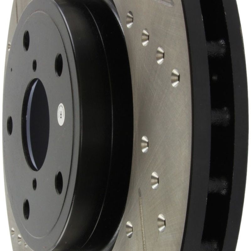 Stoptech 127.47022R - STO127.47022R - StopTech 05-10 Subaru Impreza WRX/STi Slotted & Drilled Right Front Rotor - Shipped in Europe - Tuningsupply.com