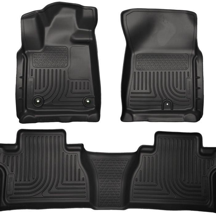 Husky Liners 99581 - HSL99581 - Husky Liners 14 Toyota Tundra Weatherbeater Black Front & 2nd Seat Floor Liners - Shipped in Europe - Tuningsupply.com