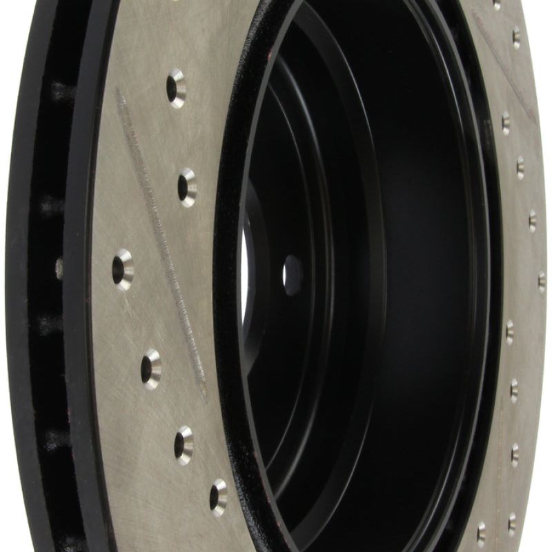 Stoptech 127.34080L - STO127.34080L - StopTech 06 BMW 330 / 07-09 BMW 335 Slotted & Drilled Left Rear Rotor - Shipped in Europe - Tuningsupply.com