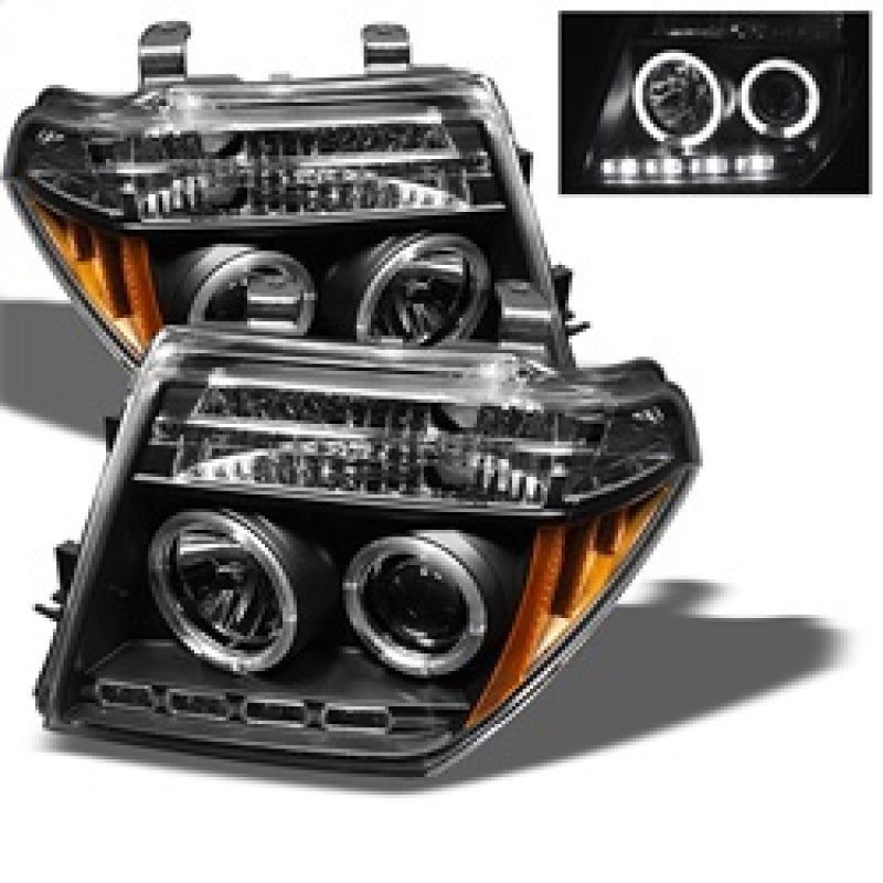 SPYDER 5011527 - SPY5011527 - Spyder Nissan Frontier 05-08 Projector Headlights LED Halo LED Blk PRO-YD-NF05-HL-BK - Shipped in Europe - Tuningsupply.com
