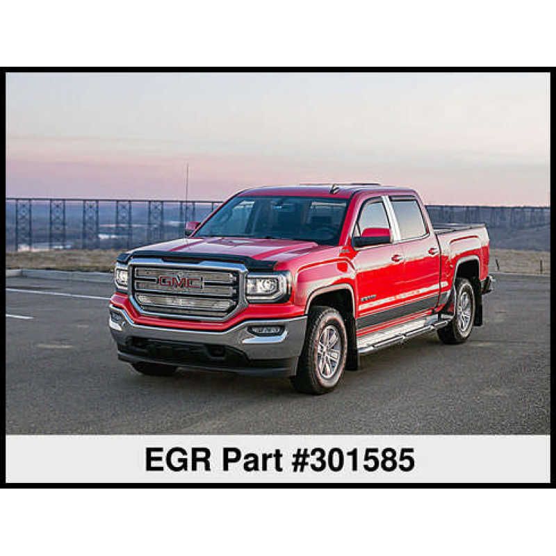 EGR 301585 - EGR301585 - EGR 14+ GMC Sierra Superguard Hood Shield - Matte (301585) - Shipped in Europe - Tuningsupply.com