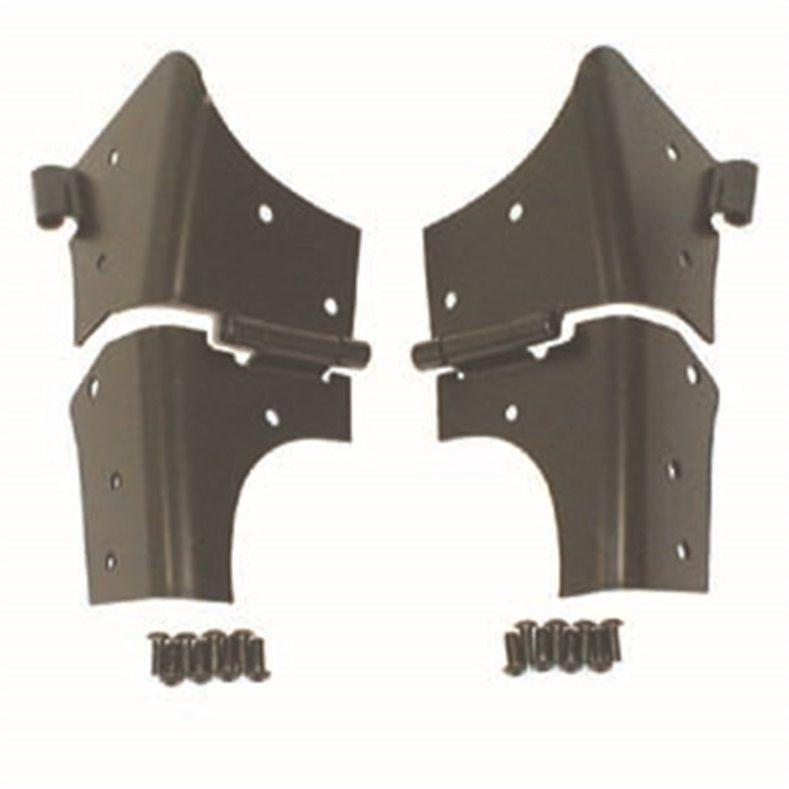 Rugged Ridge 11209.02 - RUG11209.02 - Rugged Ridge 97-06 Jeep Wrangler TJ Black Windshield Hinges - Shipped in Europe - Tuningsupply.com