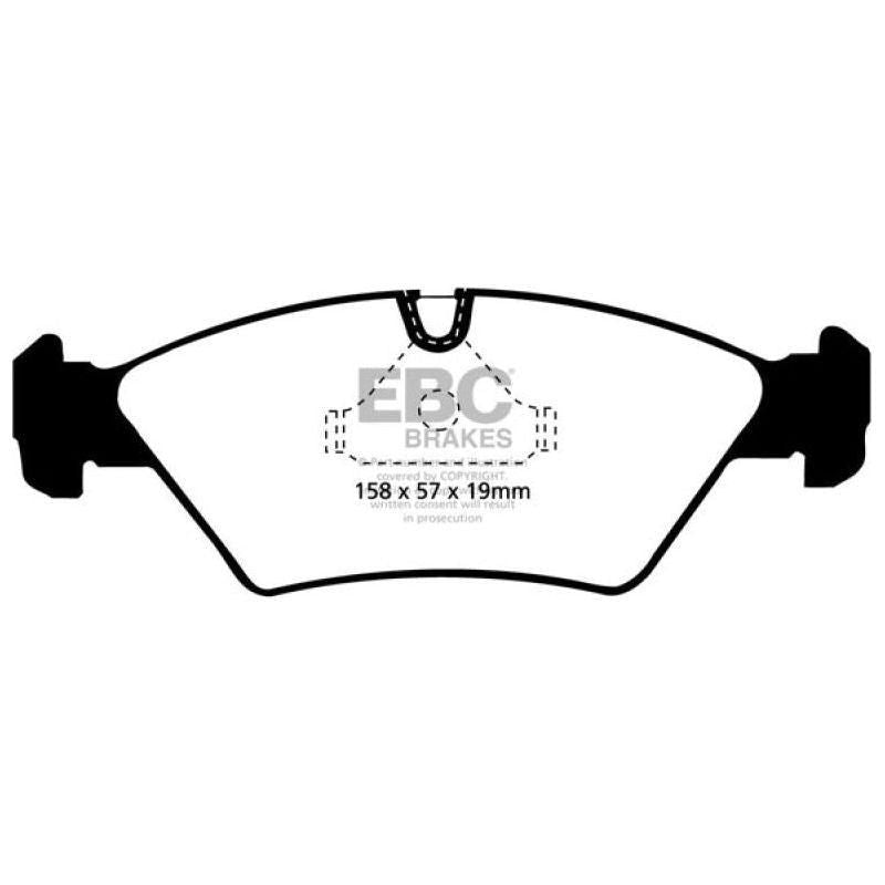 EBC DP3414C - EBCDP3414C - EBC 87-91 BMW M3 2.3 (E30) Redstuff Front Brake Pads - Shipped in Europe - Tuningsupply.com