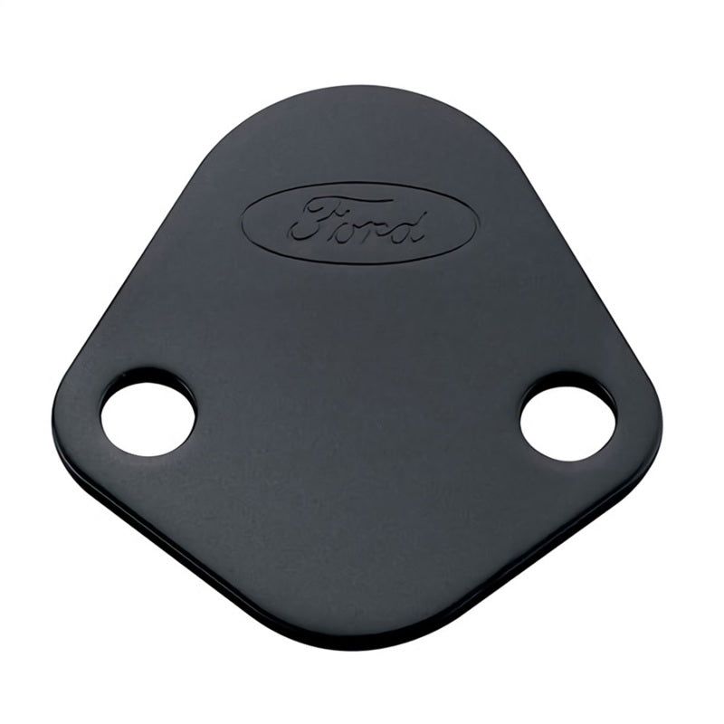 Ford Racing 302-291 - FRP302-291 - Ford Racing Fuel Pump Block Off Plate - Black Crinkle Finish w/ Ford Oval - Shipped in Europe - Tuningsupply.com