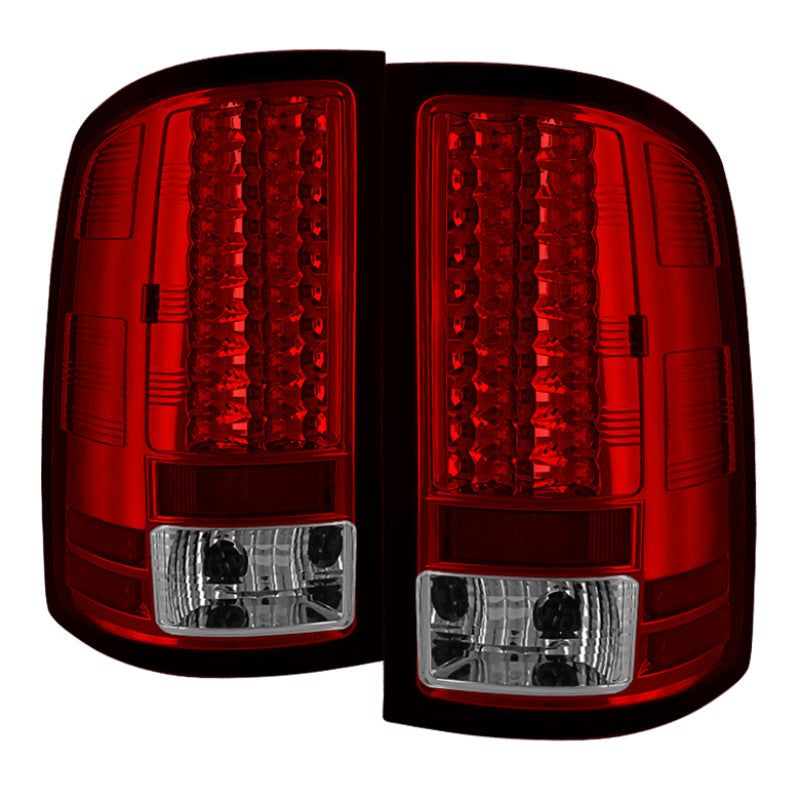 SPYDER 5014955 - SPY5014955 - Spyder GMC Sierra 07-13 (Not 3500 Dually 4 Rear Wheels)LED Tail Lights Red Clear ALT-YD-GS07-LED-RC - Shipped in Europe - Tuningsupply.com