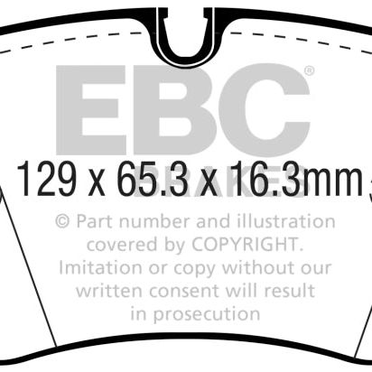EBC DP42299R - EBCDP42299R - EBC 16-18 Audi Q7 Yellowstuff Rear Brake Pads - Shipped in Europe - Tuningsupply.com
