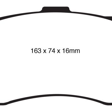 EBC DP41995R - EBCDP41995R - EBC 08-10 BMW 135 3.0 Twin Turbo Yellowstuff Front Brake Pads - Shipped in Europe - Tuningsupply.com