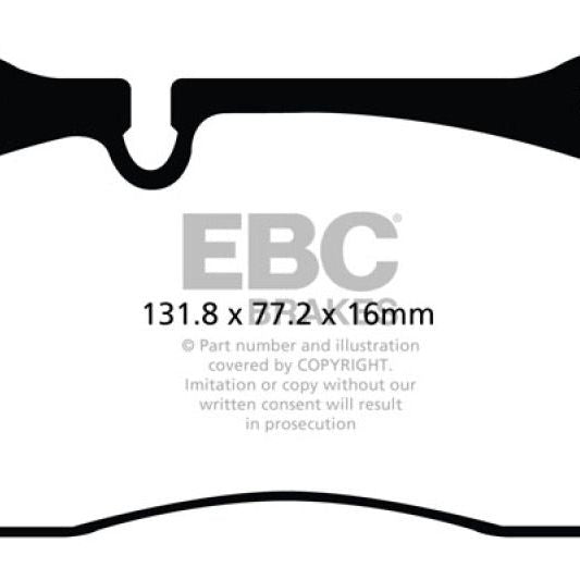 EBC DP32070C - EBCDP32070C - EBC Brakes Redstuff Ceramic Brake Pads - Shipped in Europe - Tuningsupply.com