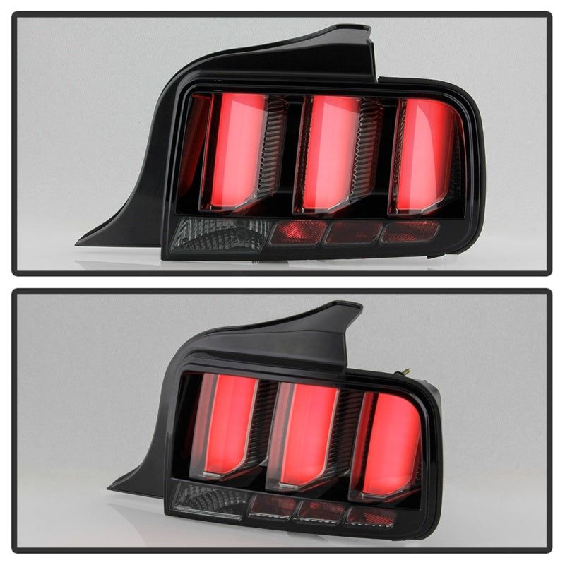 SPYDER 5086709 - SPY5086709 - Spyder 05-09 Ford Mustang (White Light Bar) LED Tail Lights - Smoke ALT-YD-FM05V3-LED-SM - Shipped in Europe - Tuningsupply.com