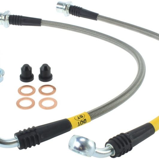 Stoptech 950.44003 - STO950.44003 - StopTech 06-08 Lexus IS350 / 06 GS300/GS430 Stainless Steel Front Brake Lines - Shipped in Europe - Tuningsupply.com