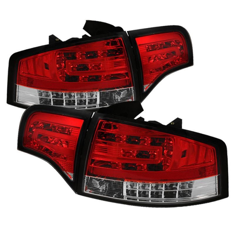 SPYDER 5029294 - SPY5029294 - Spyder Audi A4 4Dr 06-08 LED Tail Lights Red Clear ALT-YD-AA406-G2-LED-RC - Shipped in Europe - Tuningsupply.com