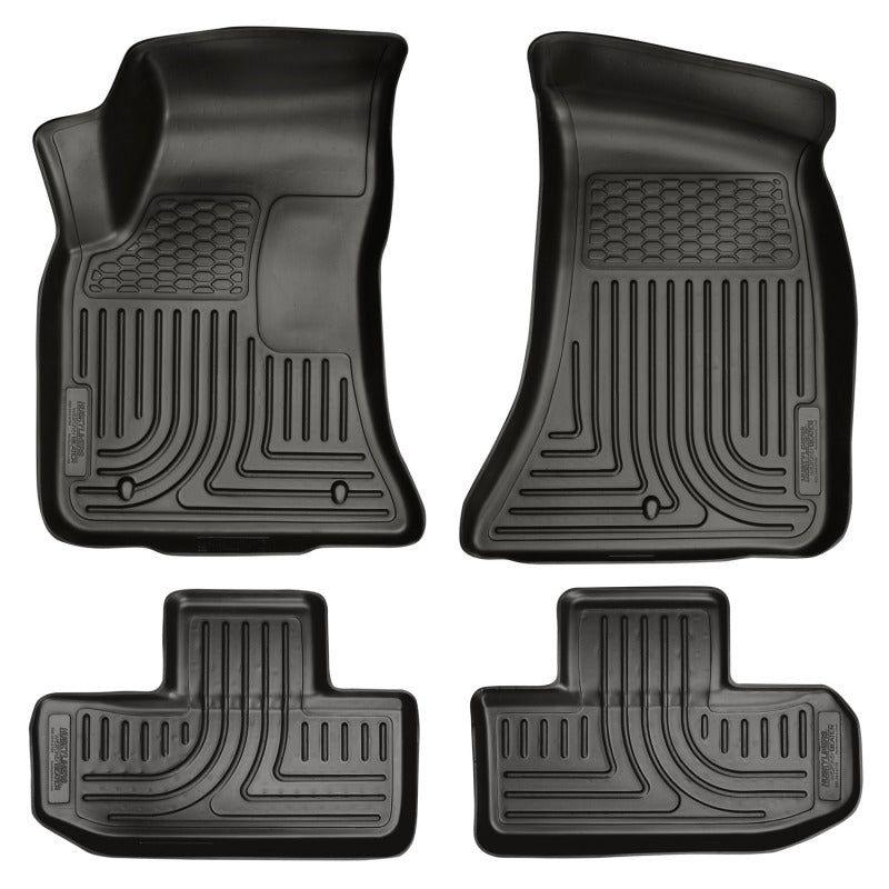 Husky Liners 98071 - HSL98071 - Husky Liners 11-12 Dodge Challenger WeatherBeater Combo Black Floor Liners - Shipped in Europe - Tuningsupply.com
