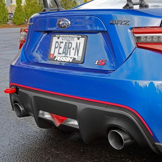 Perrin Performance PSP-BDY-255RD - PERPSP-BDY-255RD - PERRIN 13-25 Subaru BRZ / 13-20 Scion FRS & Toyota 86 / 22-25 GR86 Tow Hook Kit (Rear) - Red - Shipped in Europe - Tuningsupply.com