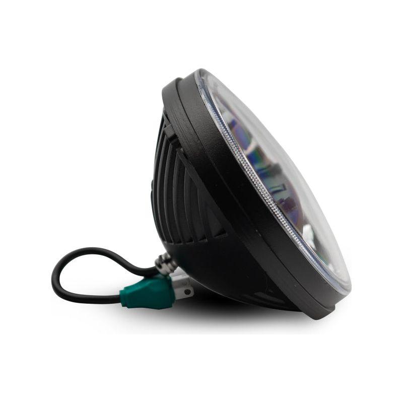 Raxiom J108039 - RAXJ108039 - Raxiom 97-18 Jeep Wrangler TJ/JK Axial Series LED Headlights- Black Housing (Clear Lens) - Shipped in Europe - Tuningsupply.com