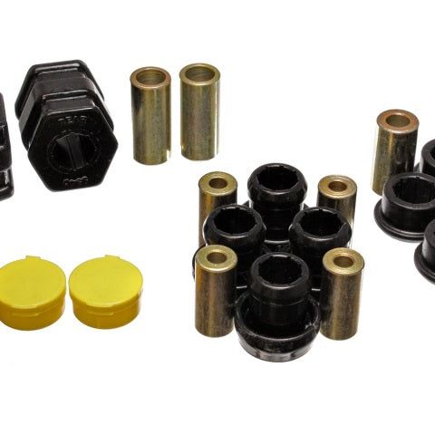 Energy Suspension 16.3115G - ENG16.3115G - Energy Suspension 99-00 Honda Civic Si Black Front Control Arm Bushing Set - Shipped in Europe - Tuningsupply.com
