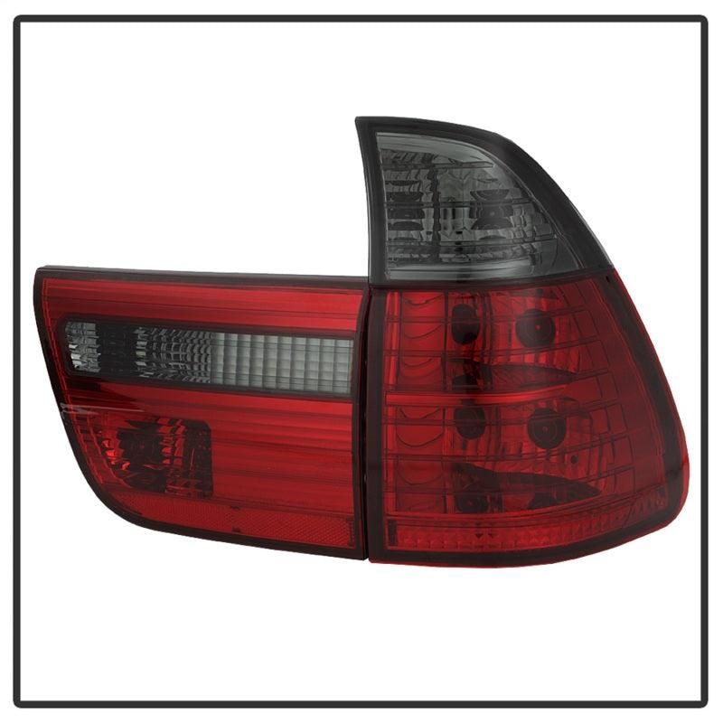 SPYDER 5000842 - SPY5000842 - Spyder BMW E53 X5 00-06 4PCS Euro Style Tail Lights- Red Smoke ALT-YD-BE5300-RS - Shipped in Europe - Tuningsupply.com