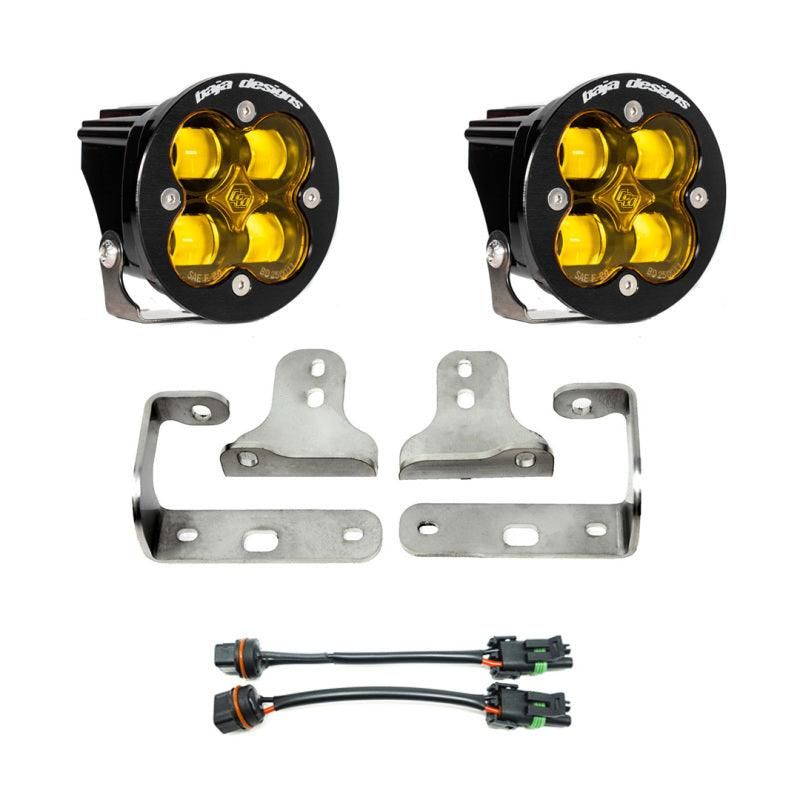 Baja Designs 447722 - BAJ447722 - Baja Designs 2018+ Wrangler JL Rubicon Sport Fog Light Pocket Kit - Amber - Shipped in Europe - Tuningsupply.com