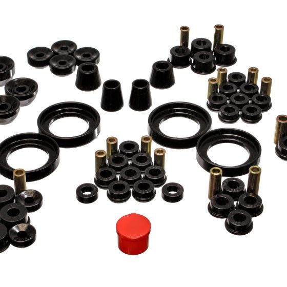 Energy Suspension 16.18106G - ENG16.18106G - Energy Suspension 92-96 Honda Prelude Black Hyper-Flex Master Bushing Set - Shipped in Europe - Tuningsupply.com